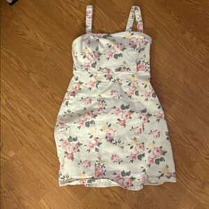 Hollister White Floral Dress